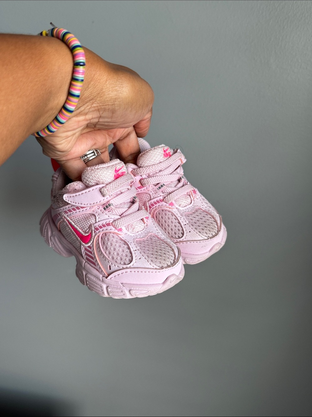 Nike Toddler Light Pink Mesh Athletic Sneakers
